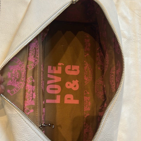 Juicy couture white leather shoulder bag - Picture 13 of 16